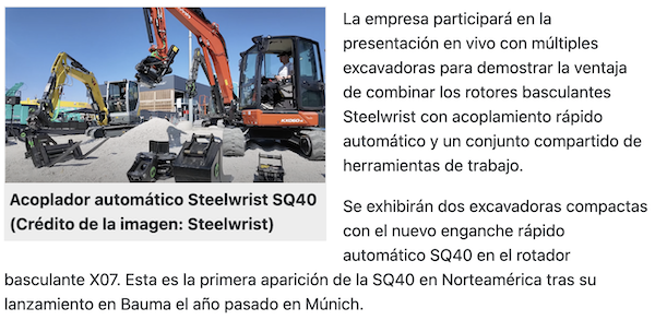 Steelwrist acoplador rápido automático SQ40