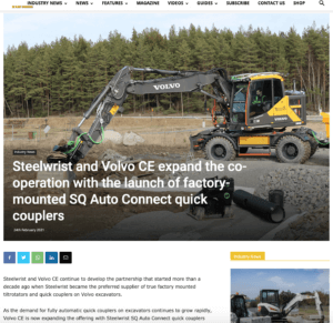 Steelwrist Quick Coupler SQ Volvo CE